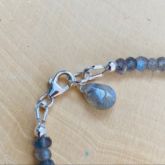 Moonstone & Labradorite Sterling Silver Bracelet - Picture 9 of 13